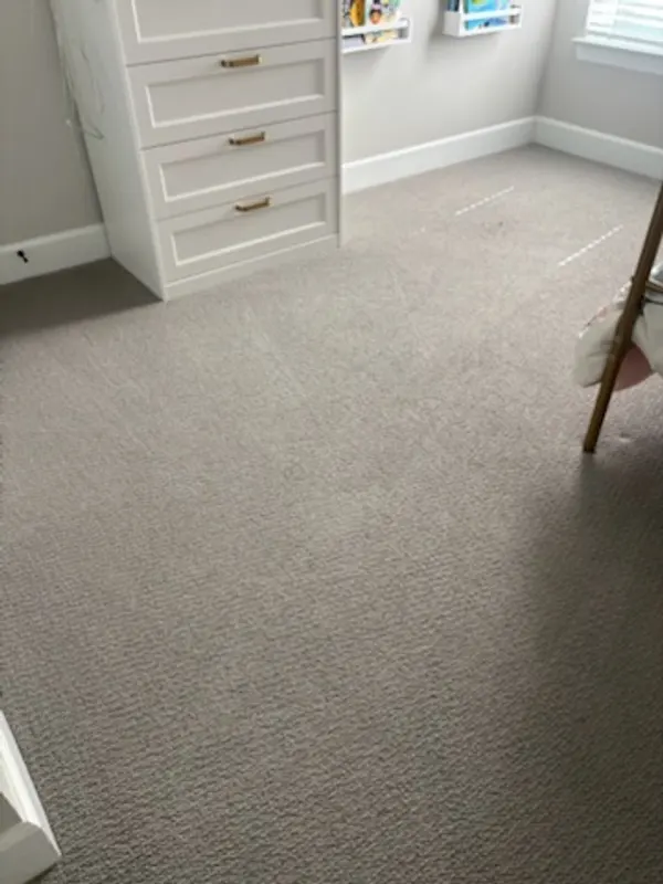 Kids bedroom carpet after carpet cleaning in a Northlake home