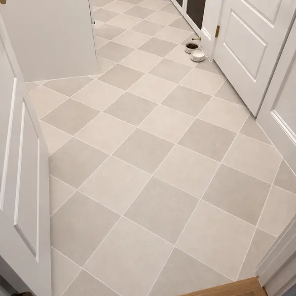 Entry tile floor after tile and grout cleaning ahead of a listing in north Fort Worth